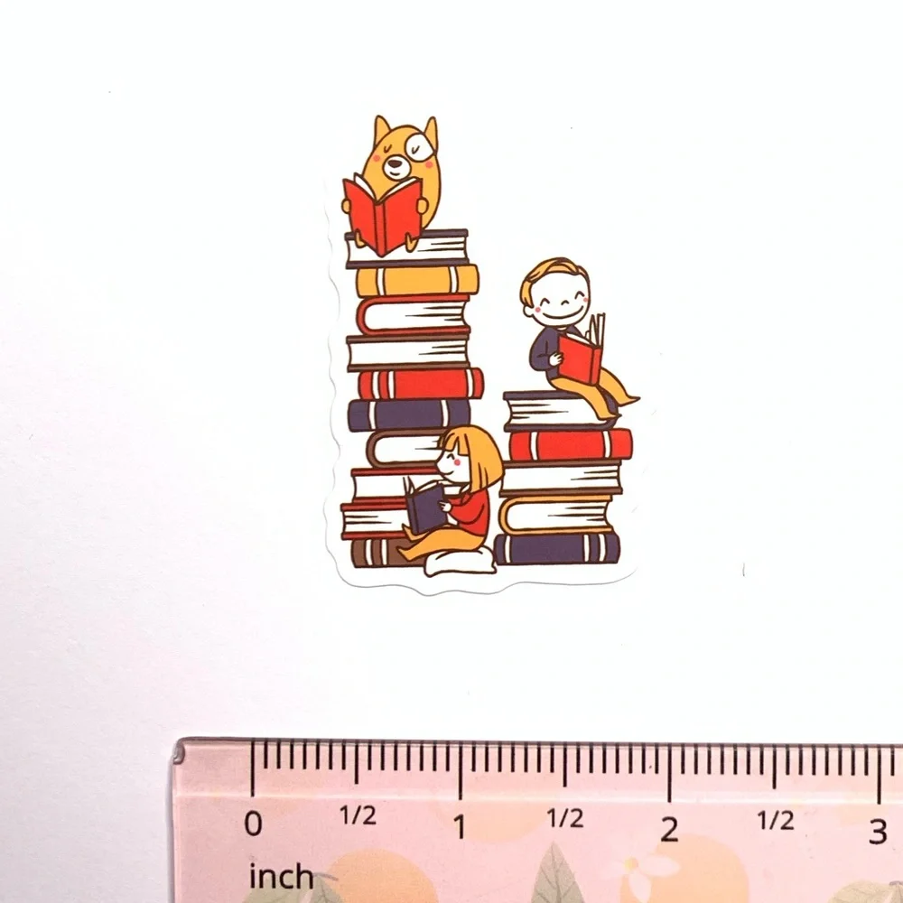 Books Vinyl Sticker - Picture 2 of 2
